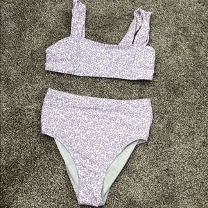 Floral Purple Bikini Set